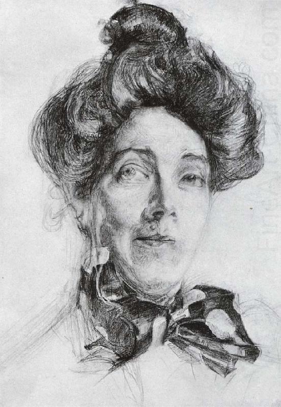 Portrait of nadezhda zabela-vrubel, Mikhail Vrubel